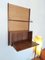 Vintage Dutch Wooden Wall Unit Secretaire with Rattan Background, Image 3