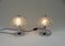 Small Pressed Glass and Chrome Mushroom Table Lamps from Peill & Putzler, 1970s, Set of 2, Image 4