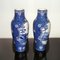 19th Century Swedish Porcelain Moose Blue Landscape Vases from Rörstrand, Set of 2, Image 6