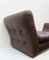 Braune Vintage Leder Lounge Chairs von Mario Bellini für Cassina Italy, 2er Set 2