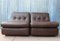 Vintage Brown Leather Lounge Chairs by Mario Bellini for Cassina Italy, Set of 2 8