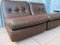 Vintage Brown Leather Lounge Chairs by Mario Bellini for Cassina Italy, Set of 2 9