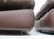 Vintage Brown Leather Lounge Chairs by Mario Bellini for Cassina Italy, Set of 2, Immagine 4
