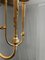 Gilded and Worked Brass Ceiling Lamp, 1950s 5