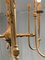 Gilded and Worked Brass Ceiling Lamp, 1950s, Image 8