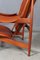 Teak and Tan Leather Chieftain's Chair by Finn Juhl, 1950s, Image 12