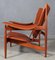 Teak and Tan Leather Chieftain's Chair by Finn Juhl, 1950s, Image 9