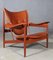 Teak and Tan Leather Chieftain's Chair by Finn Juhl, 1950s, Image 20