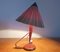 Mid-Century Table Lamp from Veneer, 1950s, Image 9