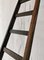Escalera belga vintage de madera, años 40, Imagen 7