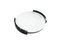 Big Circular Triptych Tray in White Carrara Marble from Fiammettav Home Collection 2