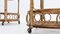 Vintage Bamboo and Rattan Serving Trolleys, Set of 2 8