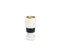 Short Two-Tone Candleholder in White Carrara and Black Marble from Fiammettav Home Collection, Image 2