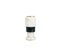Kurzer zweifarbiger Kerzenhalter aus weißem Carrara und schwarzem Marmor von Fiammettav Home Collection 4