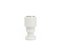 Short Unicolor Candleholder in White Carrara Marble from Fiammettav Home Collection, Image 4