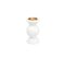 Short Unicolor Candleholder in White Carrara Marble from Fiammettav Home Collection, Image 2