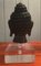 Antique Burmese Bronze Buddha Head with Acrylic Glass Base, 1900s 3