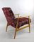 Vintage Burgundy Easy Chair, 1970s, Image 6