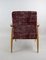 Vintage Burgundy Easy Chair, 1970s 8