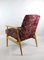 Vintage Burgundy Easy Chair, 1970s 4