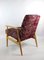 Vintage Burgundy Easy Chair, 1970s, Image 4