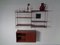 Mid-Century Teak and Metal Modular Wall Unit by Strinning, Kajsa & Nils "Nisse" for String, 1950s 1