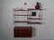 Mid-Century Teak and Metal Modular Wall Unit by Strinning, Kajsa & Nils "Nisse" for String, 1950s 4