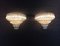 Vintage Murano Glass Sconces with 63 Transparent Quadriedri, 1979, Set of 2, Image 10