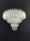 Vintage Murano Glass Sconces with 63 Transparent Quadriedri, 1979, Set of 2, Image 1