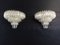 Vintage Murano Glass Sconces with 63 Transparent Quadriedri, 1979, Set of 2 9