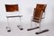 Bauhaus German Beech and Chrome Folding Chairs, 1920s, Set of 2, Image 4