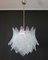 Vintage Italian Murano Glass Ceiling Lamp with 38 Transparent Glasses, 1987 1