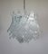 Vintage Italian Murano Glass Ceiling Lamp with 38 Transparent Glasses, 1987, Image 6