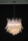 Vintage Italian Murano Glass Ceiling Lamp with 38 Transparent Glasses, 1987, Image 11
