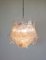 Lampada da soffitto vintage in vetro di Murano con 38 bicchieri trasparenti, Italia, 1987, Immagine 8