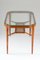 Swedish Modern Dining Table in Birch, Glass & Rattan from Bodafors, 1940s 5