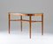 Swedish Modern Dining Table in Birch, Glass & Rattan from Bodafors, 1940s 2