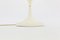 Lámpara de mesa de resina blanca y latón dorado, años 70, Imagen 4