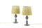 Table Lamps in Gilt and Metallic Grey Bronze, 1970s, Set of 2 2