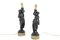 Napoleon III Oriental Style Table Lamps in Spelter, Set of 2 1