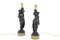 Napoleon III Oriental Style Table Lamps in Spelter, Set of 2, Image 1