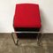 Dutch Burgundy Red Tubular Easy Chair with Black Armrests, 1960s 18