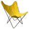 Yellow and Black Butterfly Chair by Jorge Ferrari-Hardoy, 1960s, Image 1