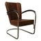 Brown Leather Model 412 Easy Chair by Willem Hendrik Gispen, 2000s, Image 1