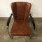 Brown Leather Model 412 Easy Chair by Willem Hendrik Gispen, 2000s 9