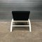 Black Fabric and White Wood Adjustable Easy Chair, 1960s, Image 7