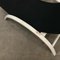 Black Fabric and White Wood Adjustable Easy Chair, 1960s 9