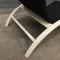 Black Fabric and White Wood Adjustable Easy Chair, 1960s 16