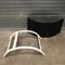 Black Fabric and White Wood Adjustable Easy Chair, 1960s 18