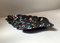 Norwegian Copper and Enamel Psychedelic Leaf Dish, 1970s 9